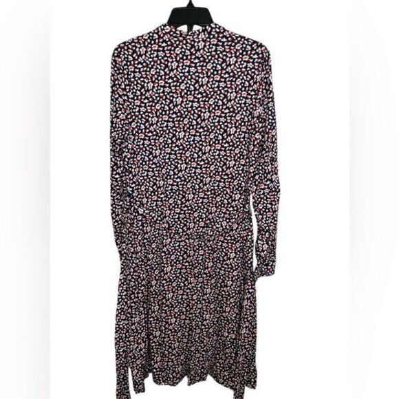 Boden Navy Blue/Red Multi Julia Animal Print Jersey Shirt Dress Size 10 - Picture 3 of 11